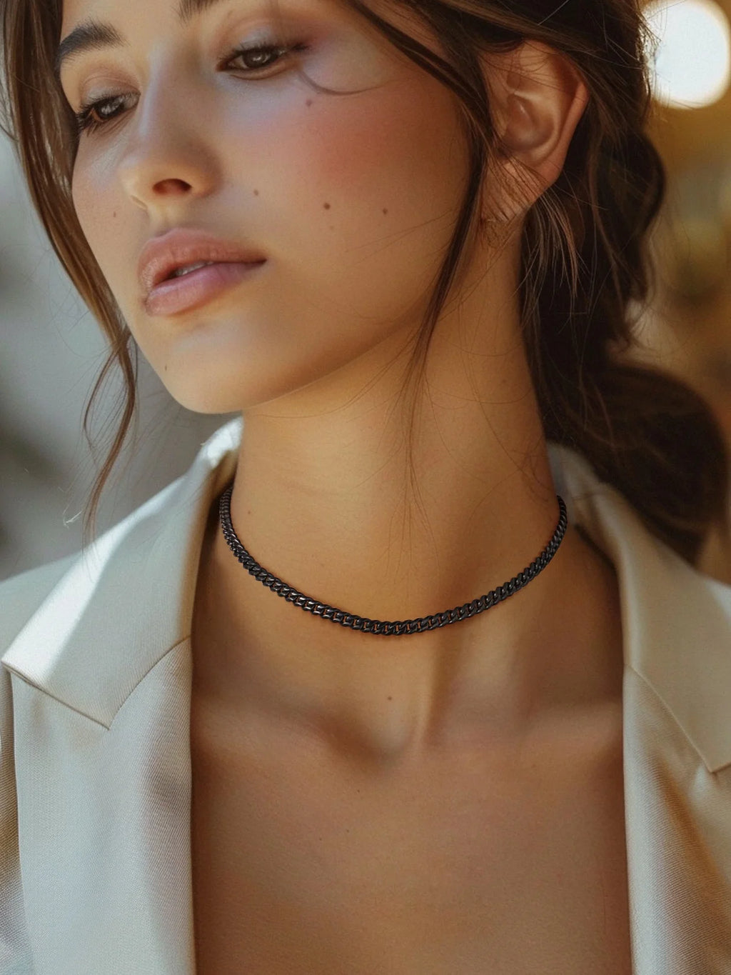 Mens Necklace Chains Stainless Steel Cuban Chain Necklace 24 Inch Jewelry Mens Gifts for Dad