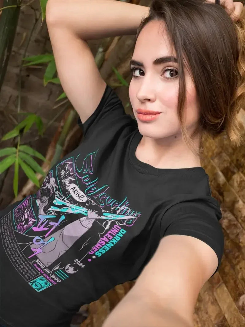 Solo Leveling Shirt, Sung Jin-Woo, Arise Igris Statue of God, Anime Shirt