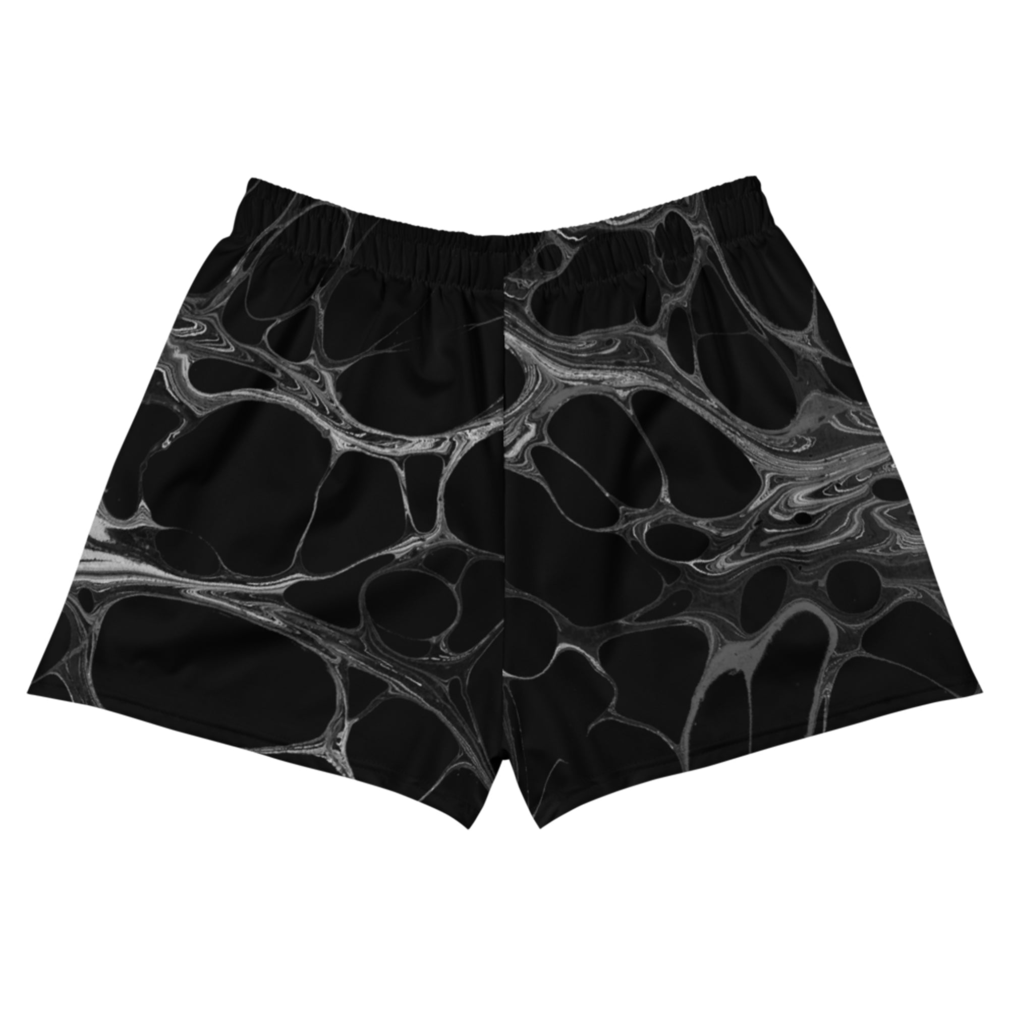 Black Acid Women's Gym Shorts