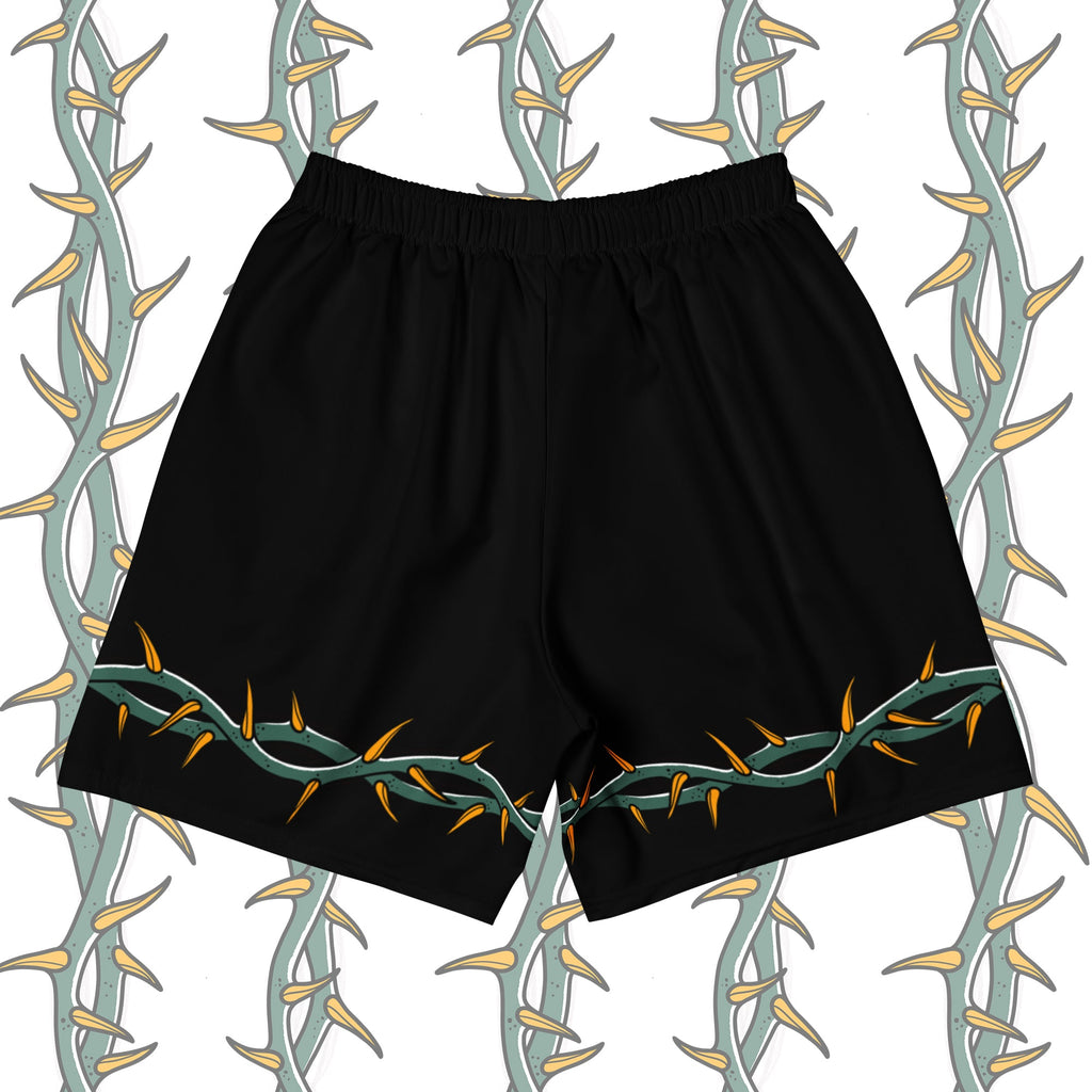 Ring of Thorns Men’s Gym Shorts – Tattoo-Inspired Activewear
