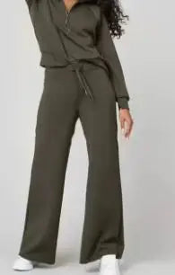 Women Sweatshirts Wide Leg Pants Two Pieces