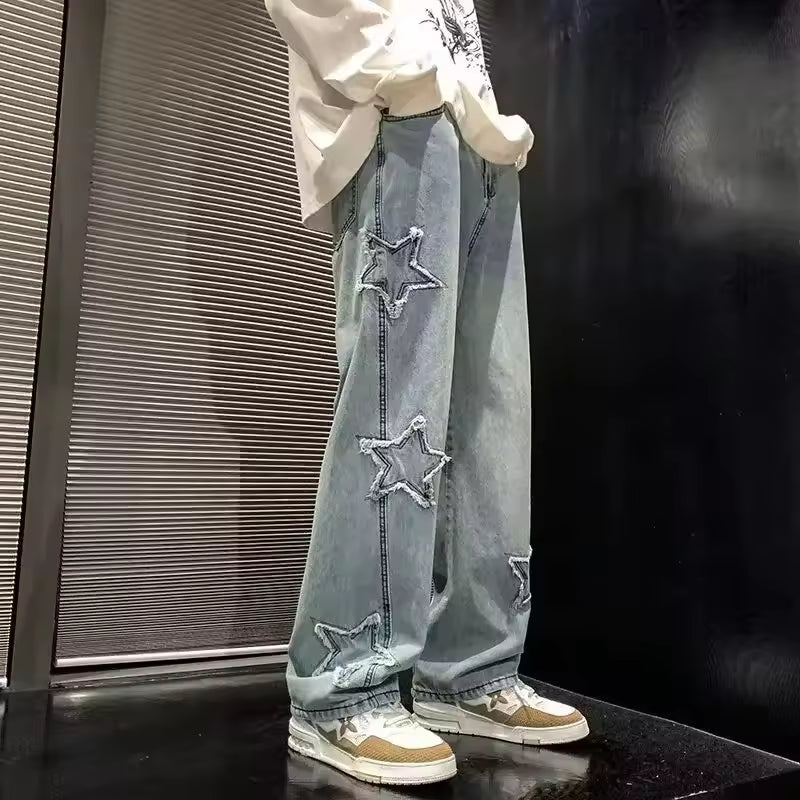 Star Embroidered Jeans