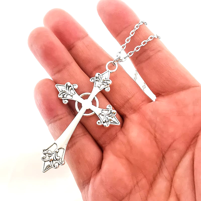 Razor Blade Pendant Necklace for Women Men Vintage Punk Goth Gothic Steampunk Accessories Grunge Rock Jewelry Y2K Aesthetic