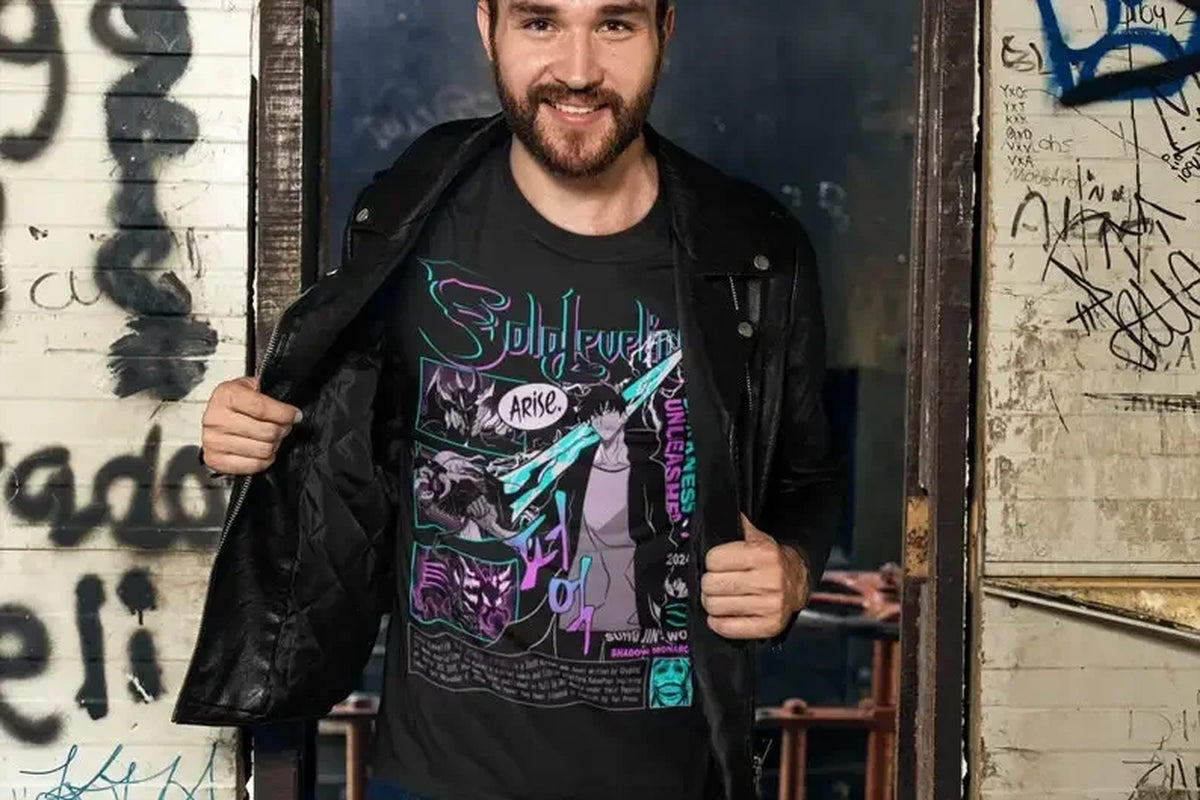 Solo Leveling Shirt, Sung Jin-Woo, Arise Igris Statue of God, Anime Shirt