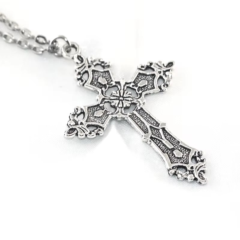 Vintage Crosses Pendant Necklace Goth Jewelry Accessories Gothic Grunge Chain Y2K Fashion Women Cheap Things Men
